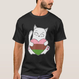 Gynosexual Heart Cat  Nonbinary Love T-Shirt