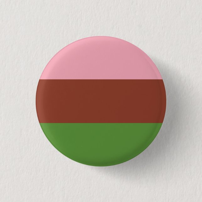 Gynosexual Pride Flag 1 Inch Round Button (Front)