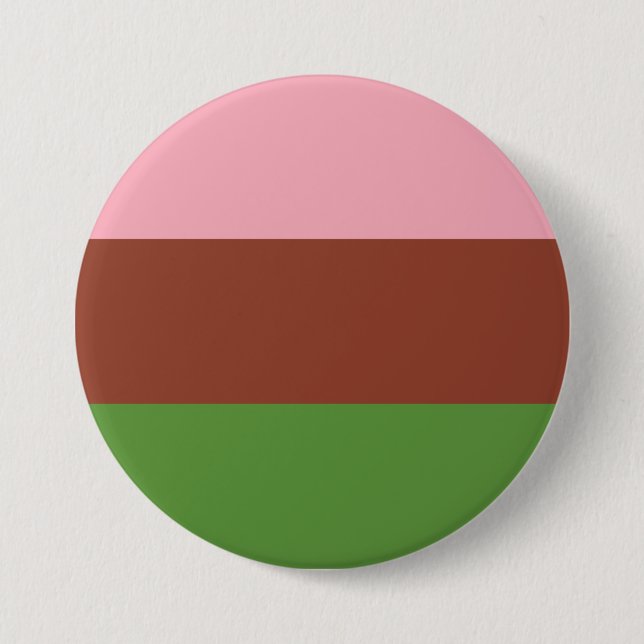 Gynosexual Pride Flag 3 Inch Round Button (Front)