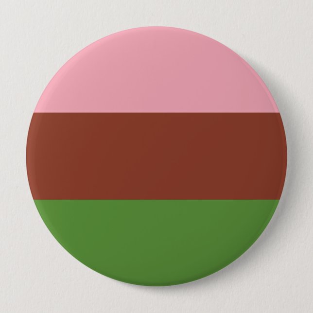 Gynosexual Pride Flag 4 Inch Round Button (Front)