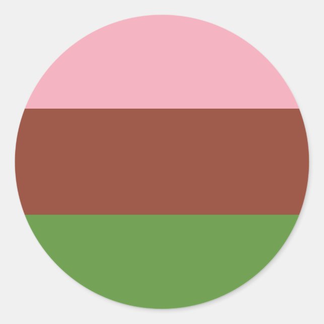 Gynosexual Pride Flag Classic Round Sticker (Front)