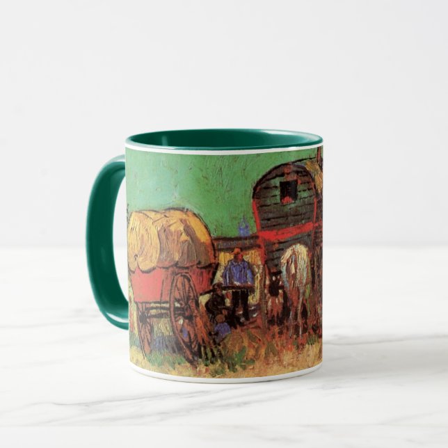 Gypsies with Caravans by Vincent van Gogh Mug (Front Left)