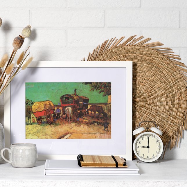 Gypsies with Caravans by Vincent van Gogh Poster (Creator Uploaded)