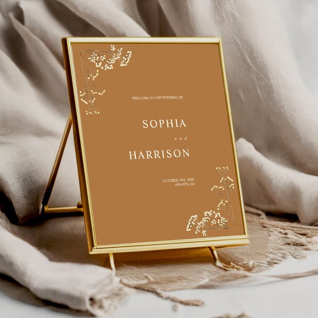 Gypsophila Goldenrod Baby's Breath Wedding Poster (Creator Uploaded)
