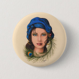 Gypsy 2 Inch Round Button