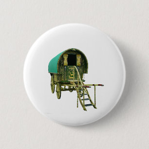 Gypsy bowtop caravan 2 inch round button