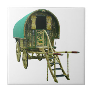 Gypsy bowtop caravan tile