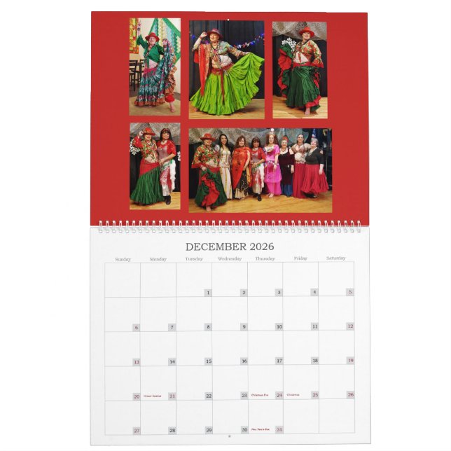 GYPSY BUTTERFLY of Corvallis Costumes 2019 Calendar (Dec 2026)