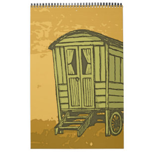 Gypsy caravan wagon calendar