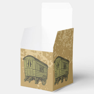 Gypsy caravan wagon favor box