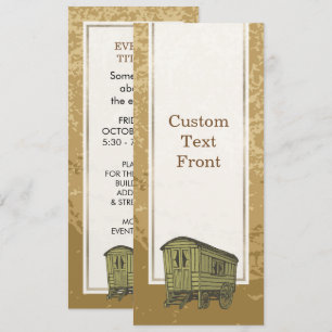 Gypsy caravan wagon invitation