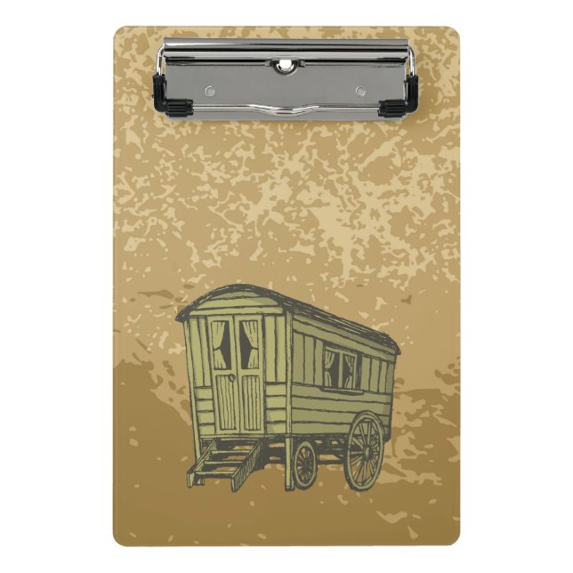 Gypsy caravan wagon mini clipboard (Front)