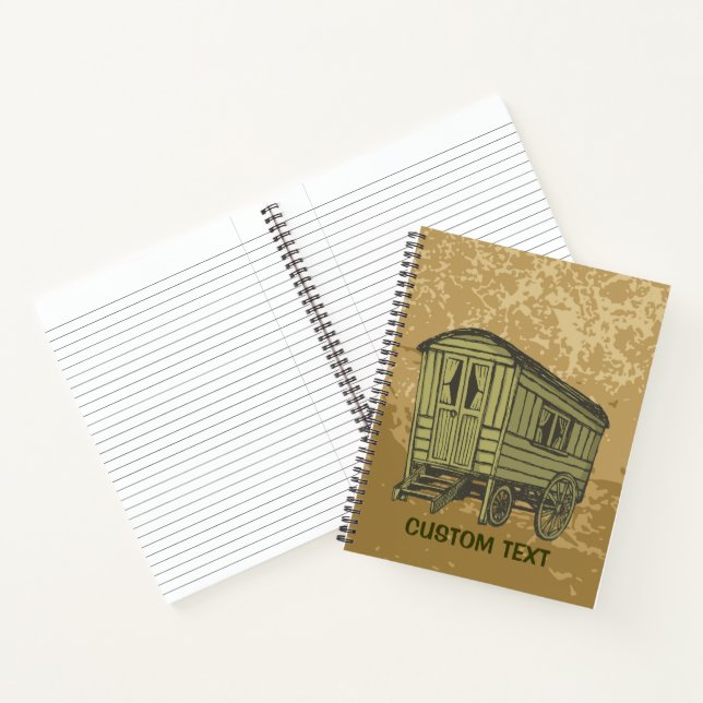 Gypsy Caravan Wagon Notebook (Inside)