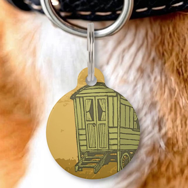 Gypsy caravan wagon pet tag (Creator Uploaded)