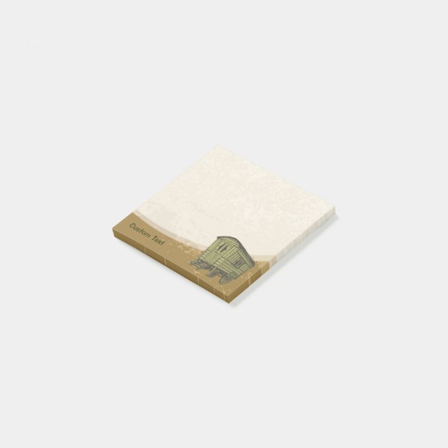 Gypsy Caravan Wagon Post-it Notes (Angled)