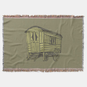 Gypsy caravan wagon throw blanket
