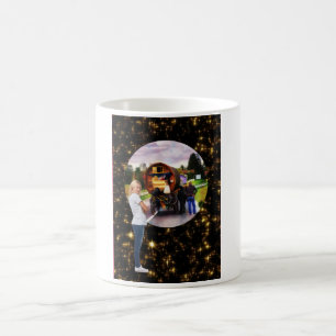 GYPSY CARAVAN WITH GIRL BOOK COVER COPYRIGHT  COFFEE MUG