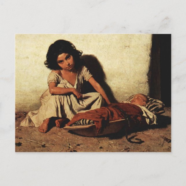 Gypsy Children Postcard (Front)