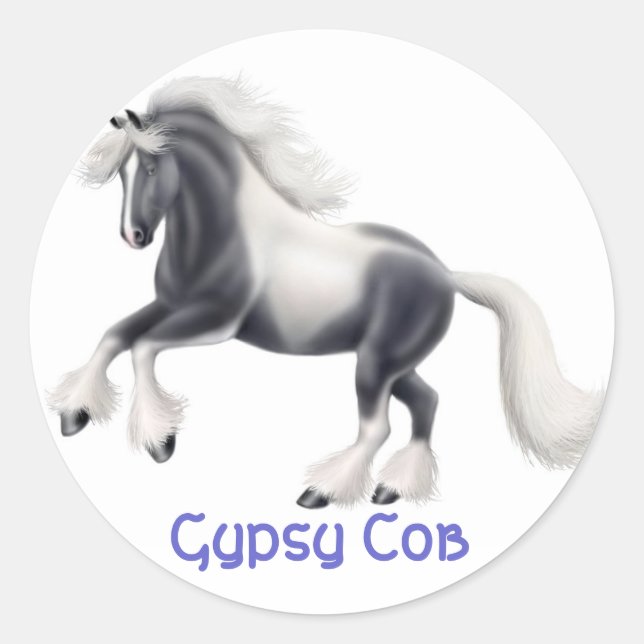 Gypsy Cob Horse Sticker (Front)