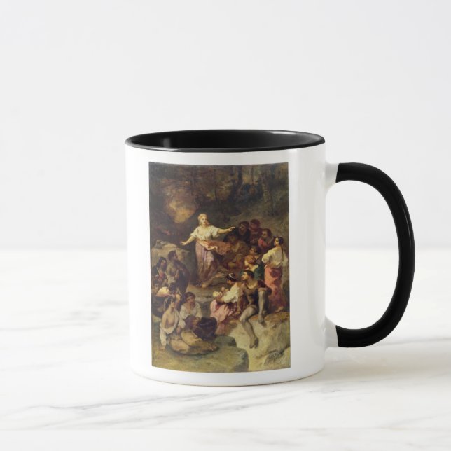 Gypsy Encampment, 1848 Mug (Right)