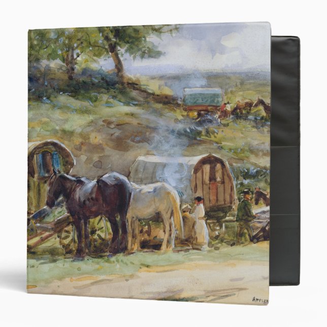 Gypsy Encampment, Appleby, 1919 Binder (Front/Inside)