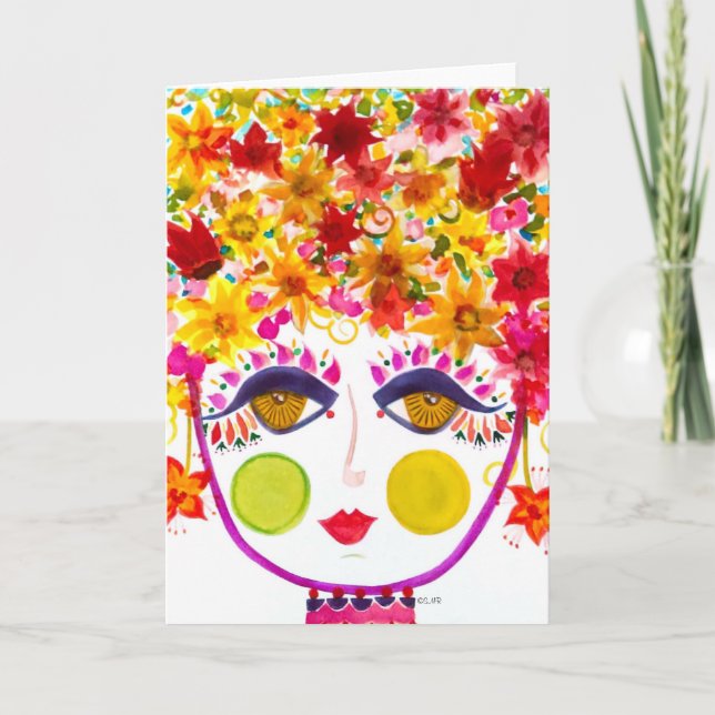 Gypsy Garden Girl Lily - Note Card (Front)