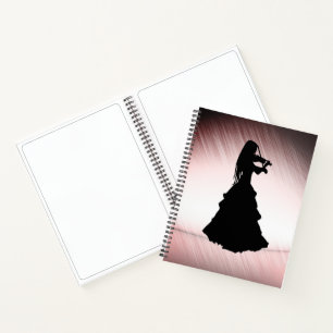 Gypsy Girl Plays Violin Notebook