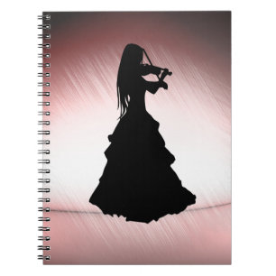 Gypsy Girl Plays Violin Notebook