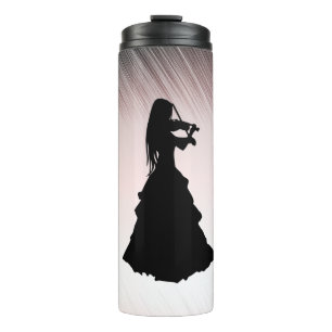 Gypsy Girl Plays Violin Thermal Tumbler