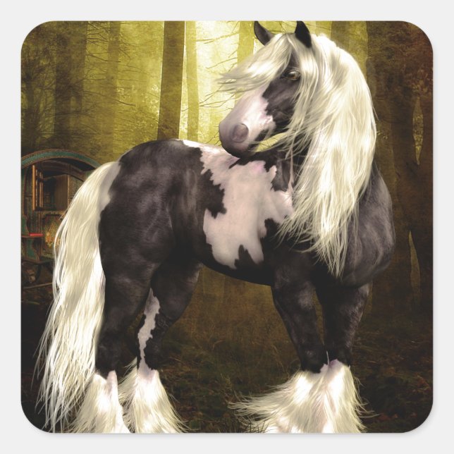 Gypsy Gold Vanner Square Sticker (Front)