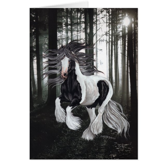 Gypsy Horse in the Forest (Front)