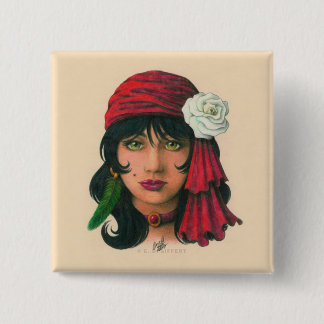 Gypsy II 2 Inch Square Button