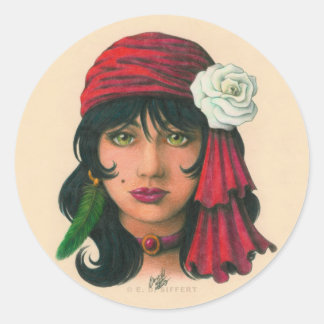 Gypsy II Classic Round Sticker