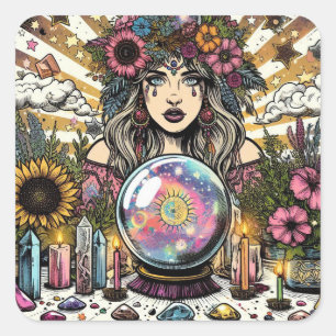 Gypsy Magic Square Sticker