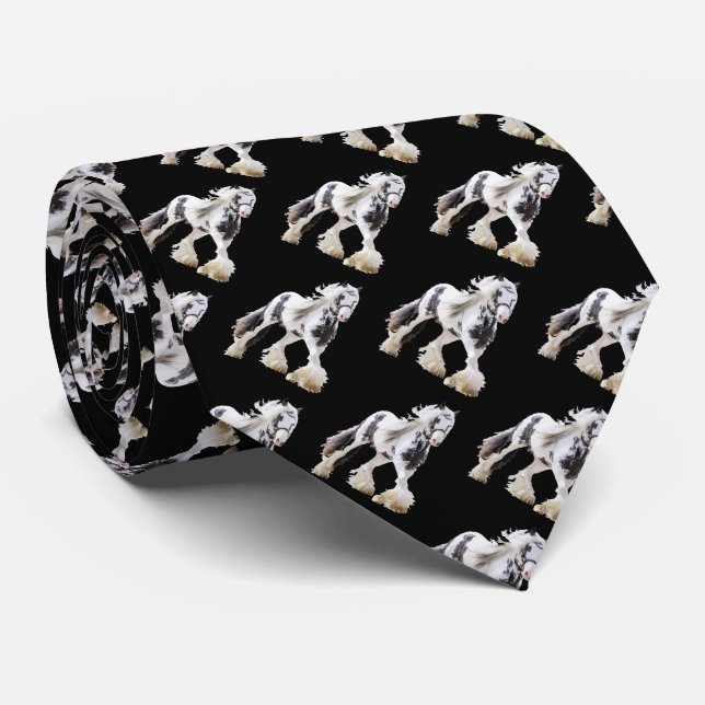 Gypsy Mare Stallion Draught Horse Tie (Rolled)