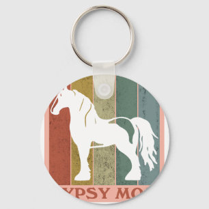 Gypsy Mom  Gypsy Vanner Horse Keychain