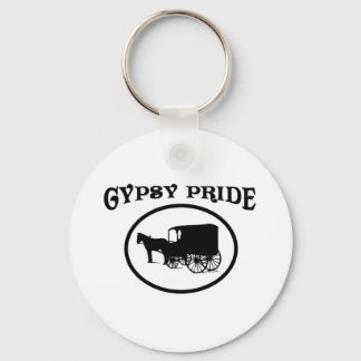 Gypsy Pride Black & White Caravan Keychain