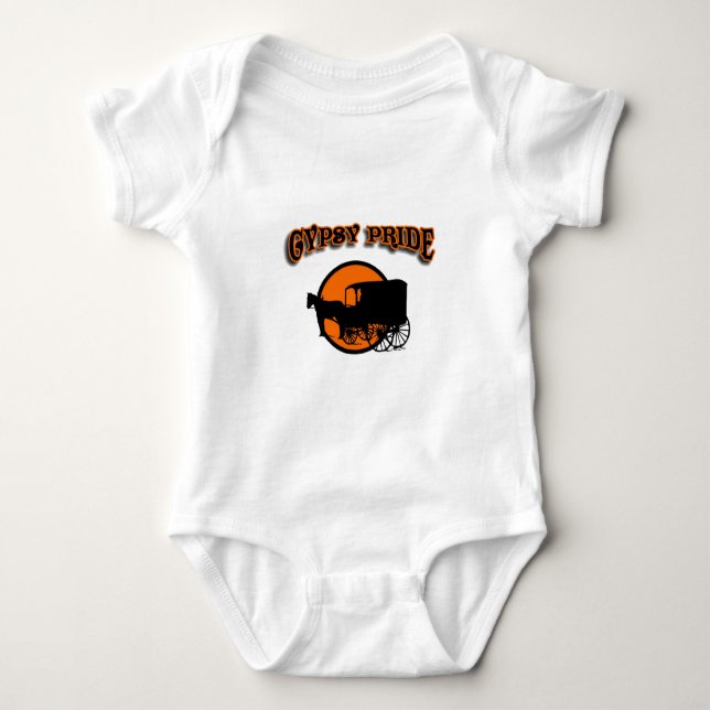 Gypsy Pride Traditional Caravan Baby Bodysuit (Front)