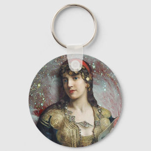 Gypsy Princess, altered art Keychain