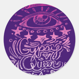 Gypsy Queen Classic Round Sticker