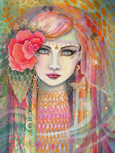 Gypsy Girl Art Wall Decor Zazzle Ca