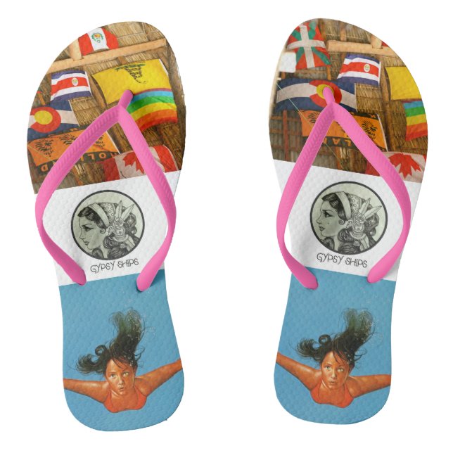 Gypsy Ships - The Traveller Flops Flip Flops (Footbed)