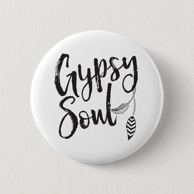 Gypsy Soul 2 Inch Round Button (Front)