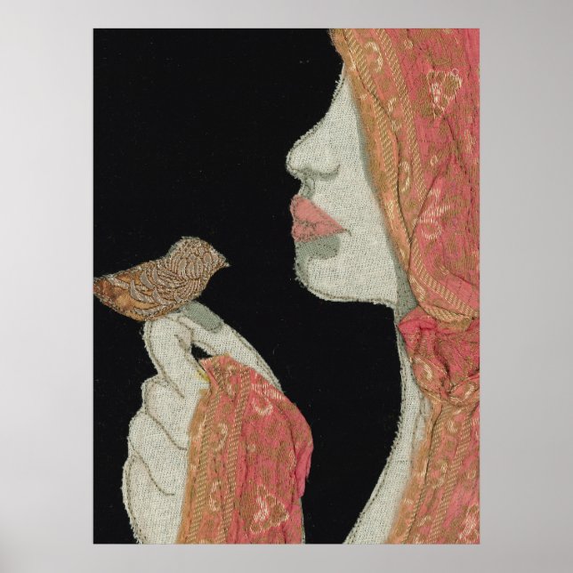 Gypsy textile art poster (Front)