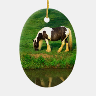 Gypsy Vanner Ceramic Ornament