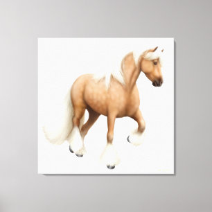 Gypsy Vanner Cob Draught Horse Wrapped Canvas