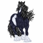 Gypsy Vanner Draught Horse Standing Photo Sculpture<br><div class="desc">My beautiful,  Gypsy Vanner,  draught horse statuette is perfect for horse lovers,  and anyone,  who loves the Gypsy Vanner horse breed.
Artwork ©Sally Lannier/Painted Dreams Designs</div>