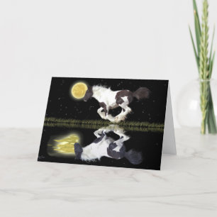Gypsy Vanner Horse & Poem Greeting-card Card