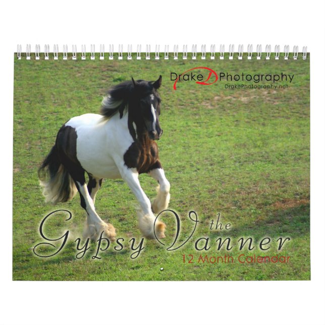 Gypsy Vanner Horses Calendar (Cover)