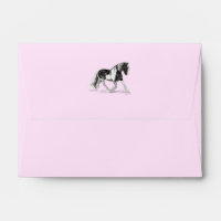 Gypsy Vanner Paint Horse Trotting Envelope